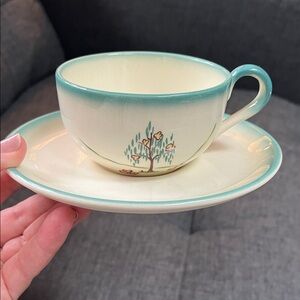 Vintage Brock “Forever Yours”Teacup with Saucer